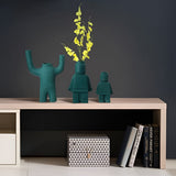 Decorative Resin Flower Pot with Robot Design