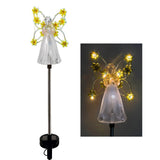 Decorative Solar Angel Stake Light with LED