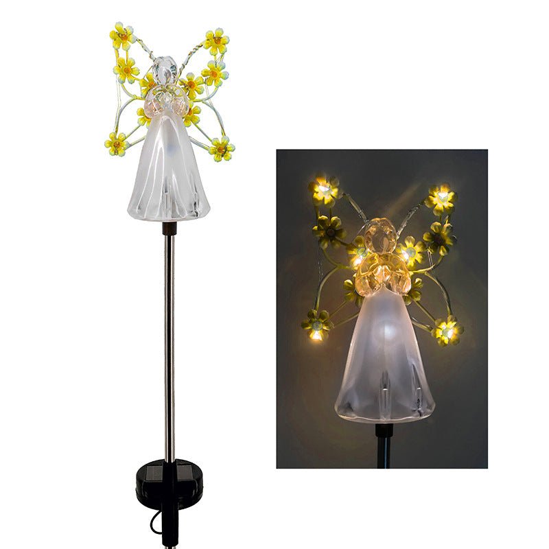 Decorative Solar Angel Stake Light with LED