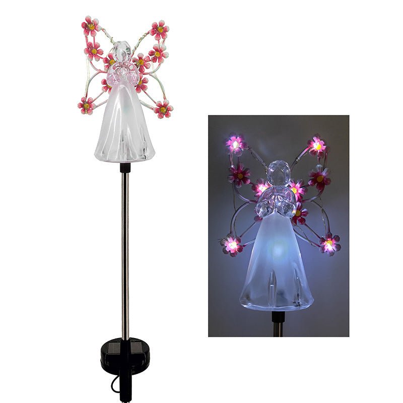 Decorative Solar Angel Stake Light with LED