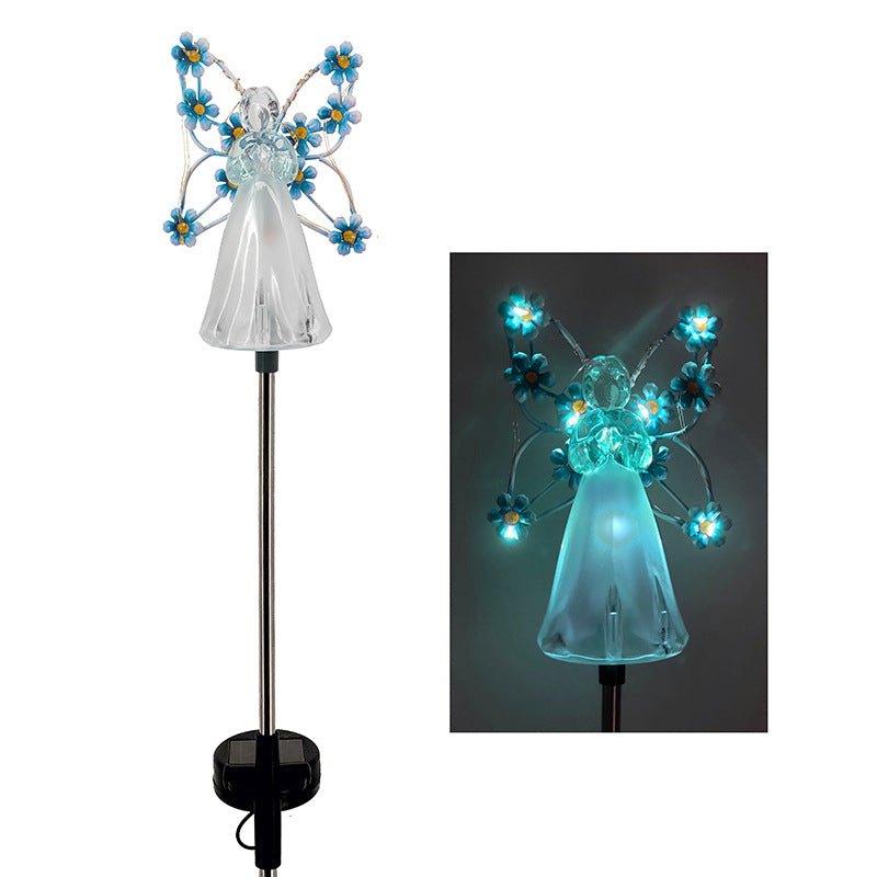 Decorative Solar Angel Stake Light with LED