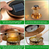 Decorative Solar Bird Feeder with LED Glow