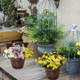 Decorative Wooden Bucket Planter Barrel Style