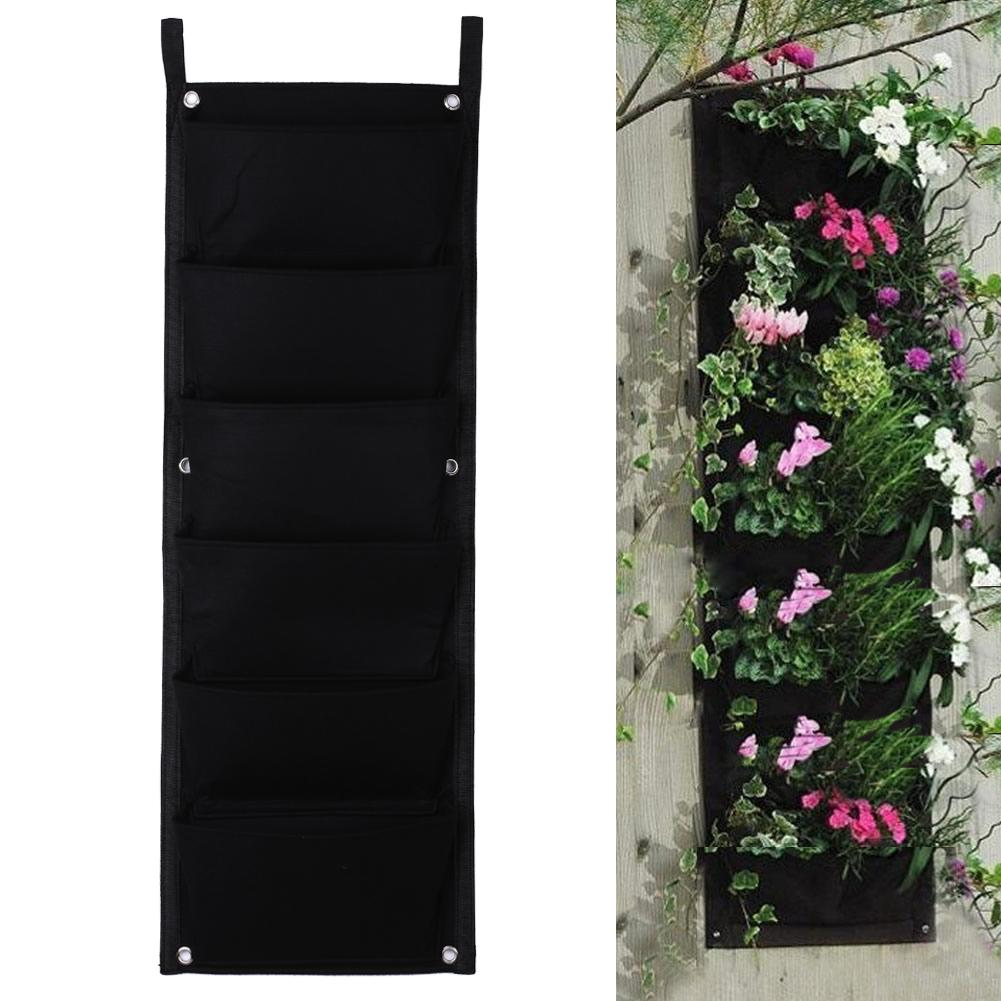 Fabric Wall Planter Pockets Vertical Design
