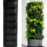Fabric Wall Planter Pockets Vertical Design