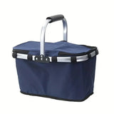 Foldable Insulated Picnic Basket with Handle