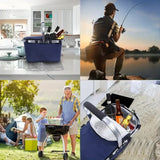 Foldable Insulated Picnic Basket with Handle