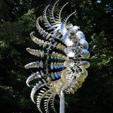 Garden Decor Metal Wind Spinner Dual Motion
