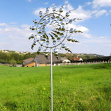 Garden Decor Metal Wind Spinner Dual Motion
