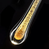 Gold Glass Raindrop LED Wall Sconce Light