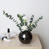 Gold Metal Flower Pot with Round Nordic Shape