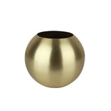 Gold Metal Flower Pot with Round Nordic Shape