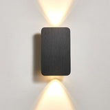 Gold Rectangular LED Wall Sconce 2 Light