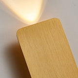 Gold Rectangular LED Wall Sconce 2 Light