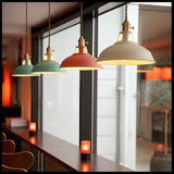 Industrial Metal Dome LED Pendant Light