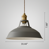 Industrial Metal Dome LED Pendant Light