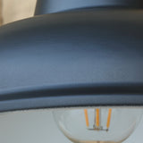 Iron Industrial Wall Sconce with Dome Shade