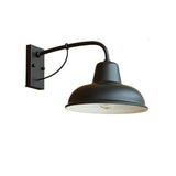 Iron Industrial Wall Sconce with Dome Shade