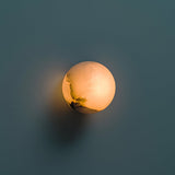 Japandi Marble Orb Wall Sconce LED