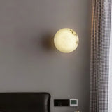 Japandi Marble Orb Wall Sconce LED