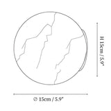 Japandi Marble Orb Wall Sconce LED
