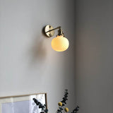 Japanese Brass Wall Light with Pleated