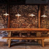Japanese Cement Flower Pendant Light