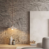 Japanese Cement Flower Pendant Light