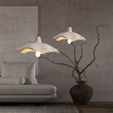 Japanese Cement Flower Pendant Light