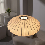Japanese Fabric Round Pendant Light