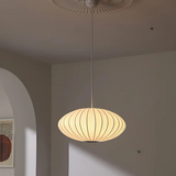 Japanese Fabric Round Pendant Light