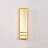 Japanese Solid Wood LED Wall Light