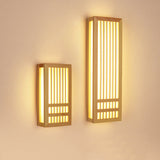 Japanese Solid Wood LED Wall Light