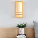 Japanese Solid Wood LED Wall Light