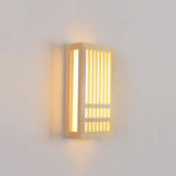 Japanese Solid Wood LED Wall Light