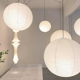Japanese Washi Paper Globe Pendant Light