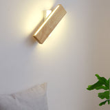 Japanese Wood Rectangular LED Wall Light