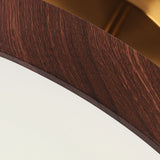 Japanese Wood Round LED Ceiling Light