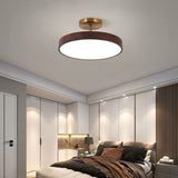 Japanese Wood Round LED Ceiling Light