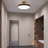 Japanese Wood Round LED Ceiling Light