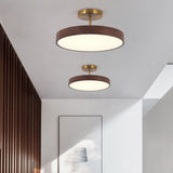 Japanese Wood Round LED Ceiling Light