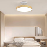 Japanese Wood Round LED Ceiling Light
