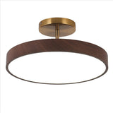Japanese Wood Round LED Ceiling Light
