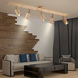 Japanese Wooden Adjustable LED Spotlight