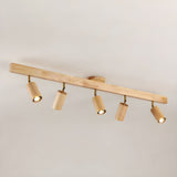 Japanese Wooden Adjustable LED Spotlight