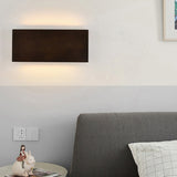 Japanese Wooden Square LED Wall Sconce