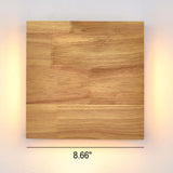 Japanese Wooden Square LED Wall Sconce