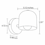 Macaron Dome Wall Sconce with LED Light