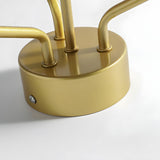 Macaron Globe Ceiling Light with Gold Frame