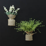 Magnetic Mini Planters Fabric Wrapped Base